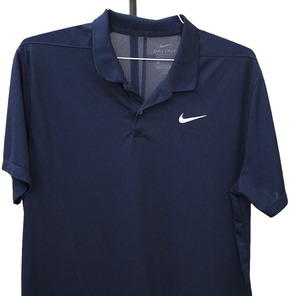 Mens Nike golf polo, blue, large.